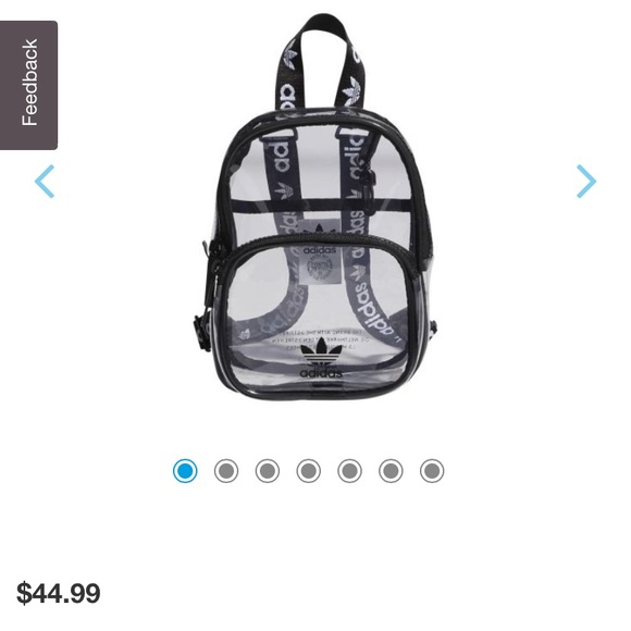 adidas Handbags - Adidas Clear Mini Backpack